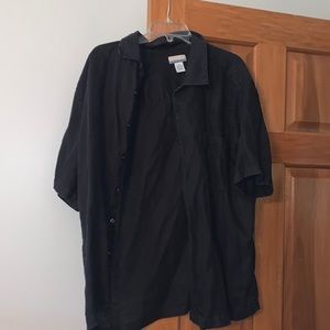 Super cute black button down
